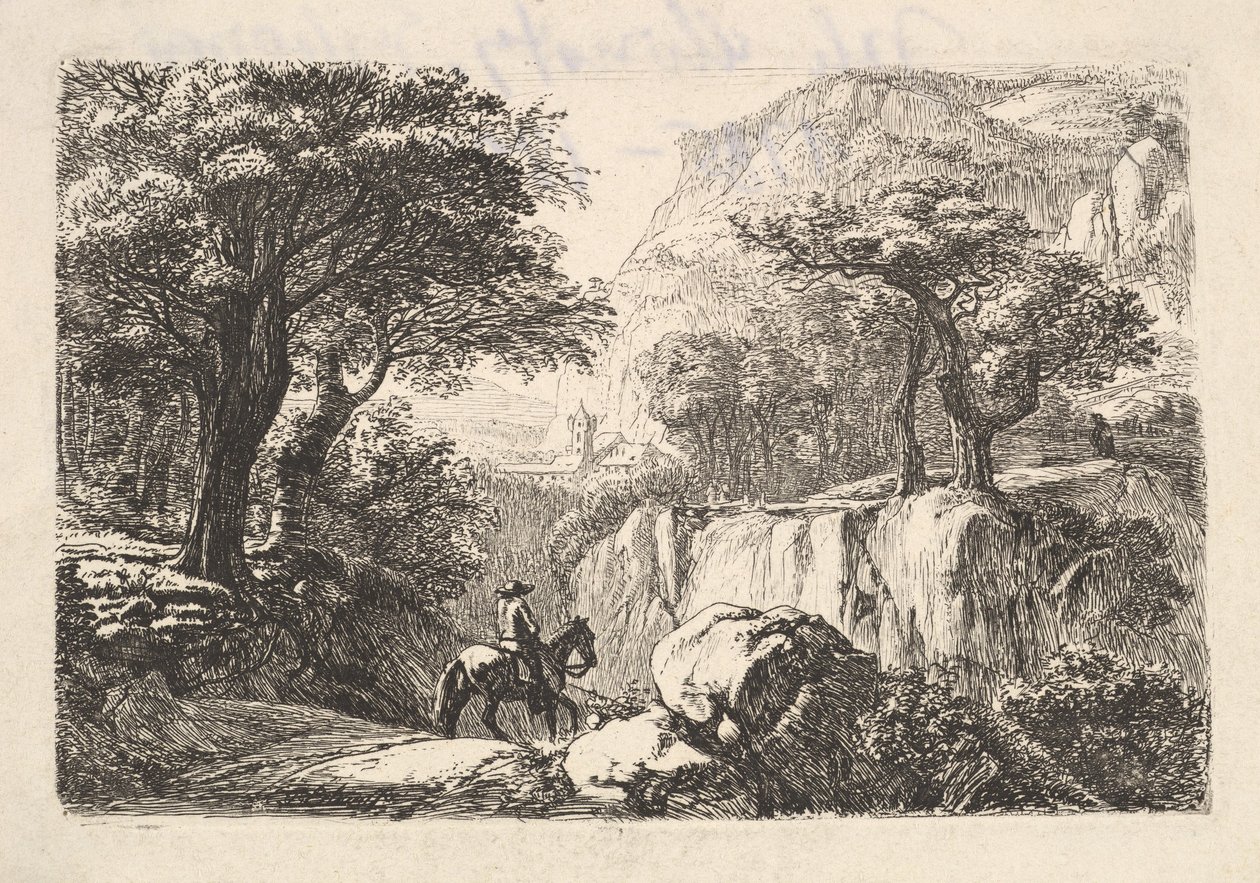 Il cavaliere nella gola, XIX secolo da Johann Christian Erhard