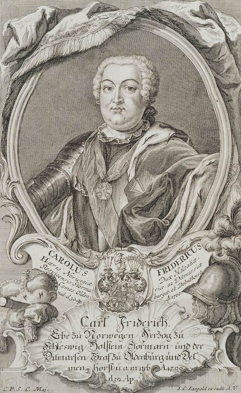 Ritratto del duca Carlo Federico di Holstein-Gottorp da Johann Christian Leopold