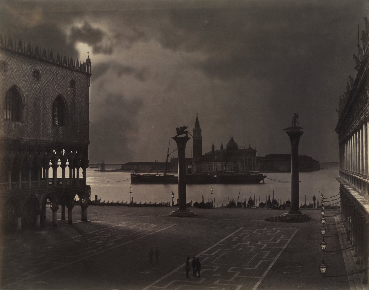 Venezia: San Marco verso San Giorgio Maggiore, al Chiaro di Luna da Johann Christian Neuber