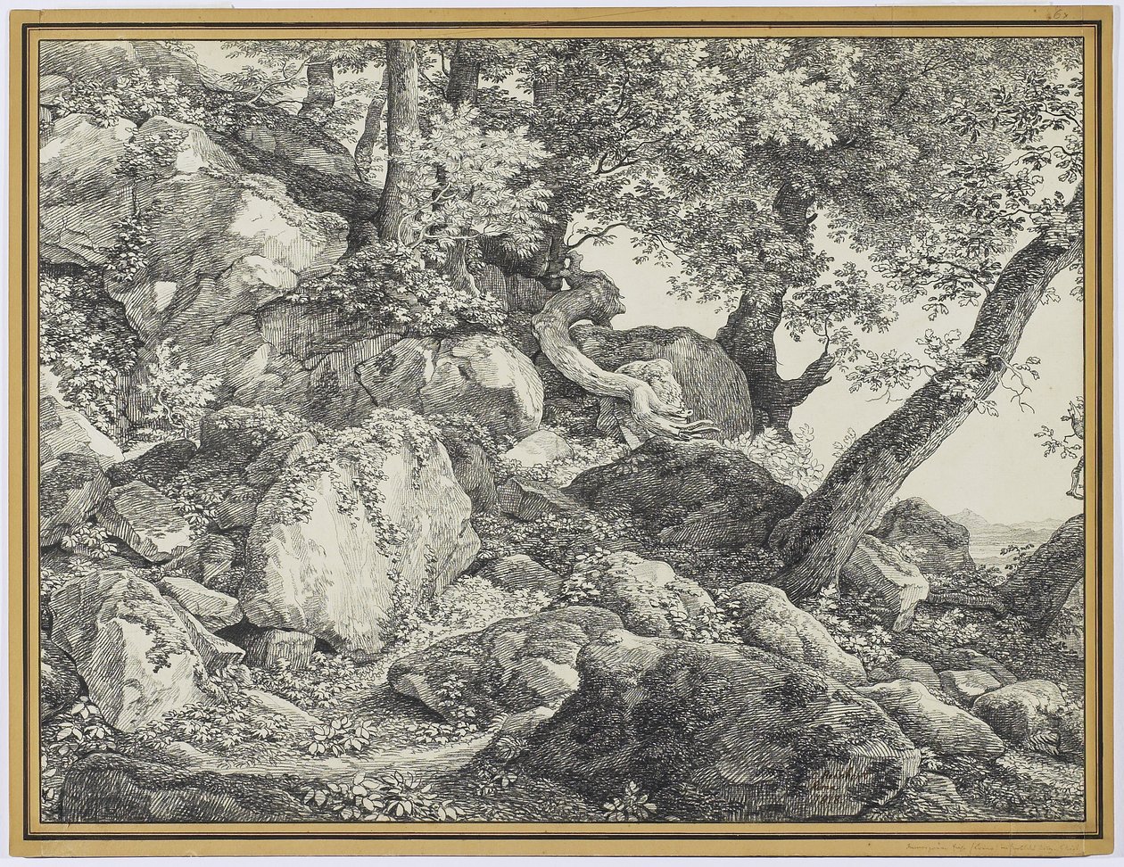 Nel parco del Palazzo Chigi, Ariccia da Johann Christian Reinhardt