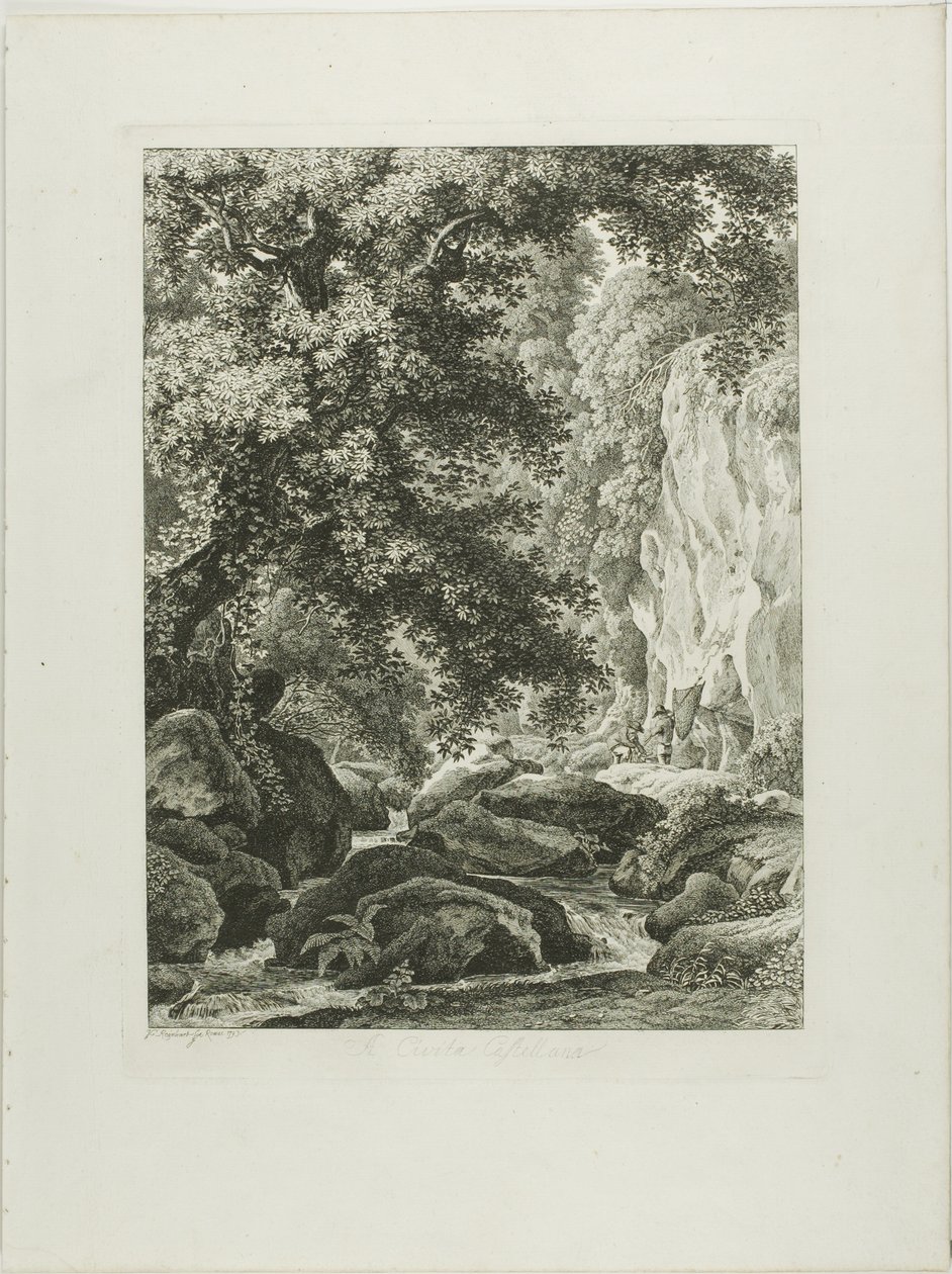 A Civita Castellana, da Malerisch Radierte Prospekte aus Italien da Johann Christian Reinhart