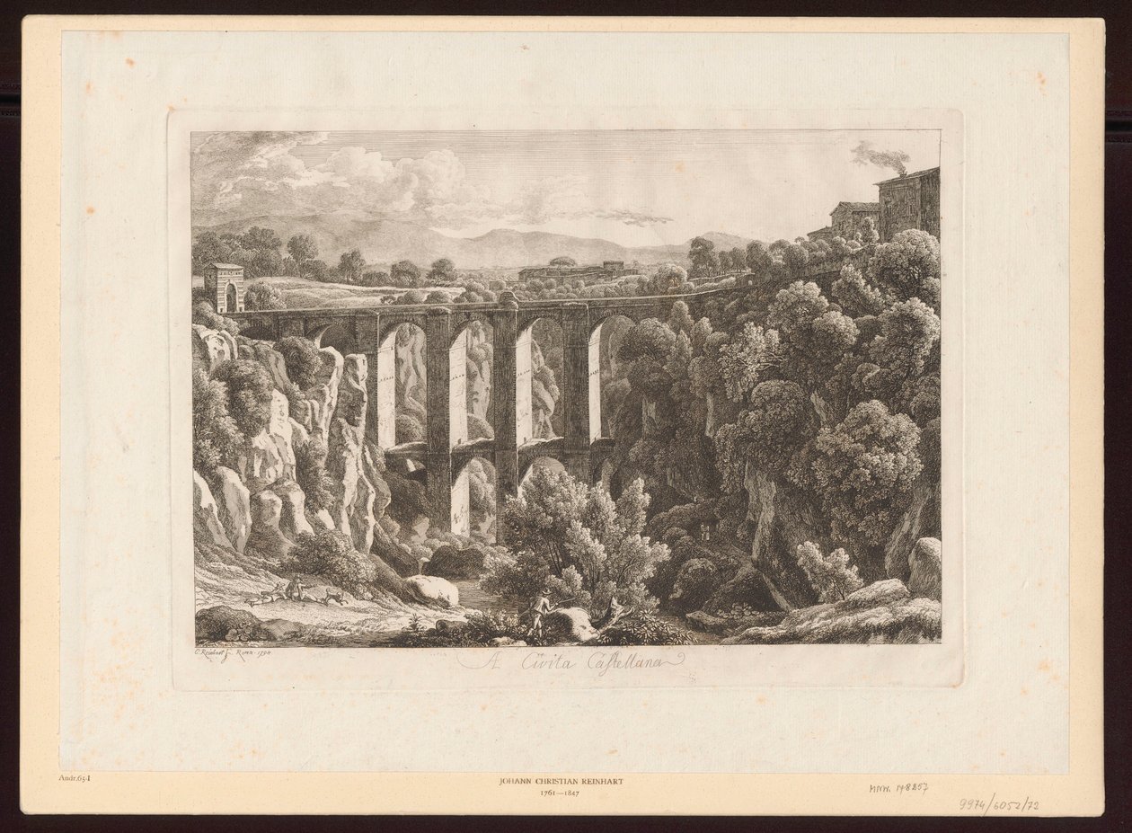 Acquedotti - A Civita Castellana da Johann Christian Reinhart