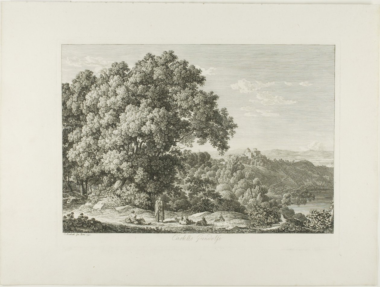 Castle Gandolfo da Johann Christian Reinhart