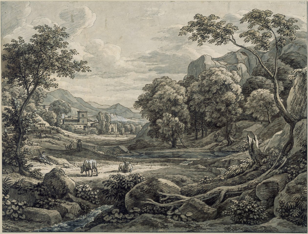 Paesaggio ideale da Johann Christian Reinhart
