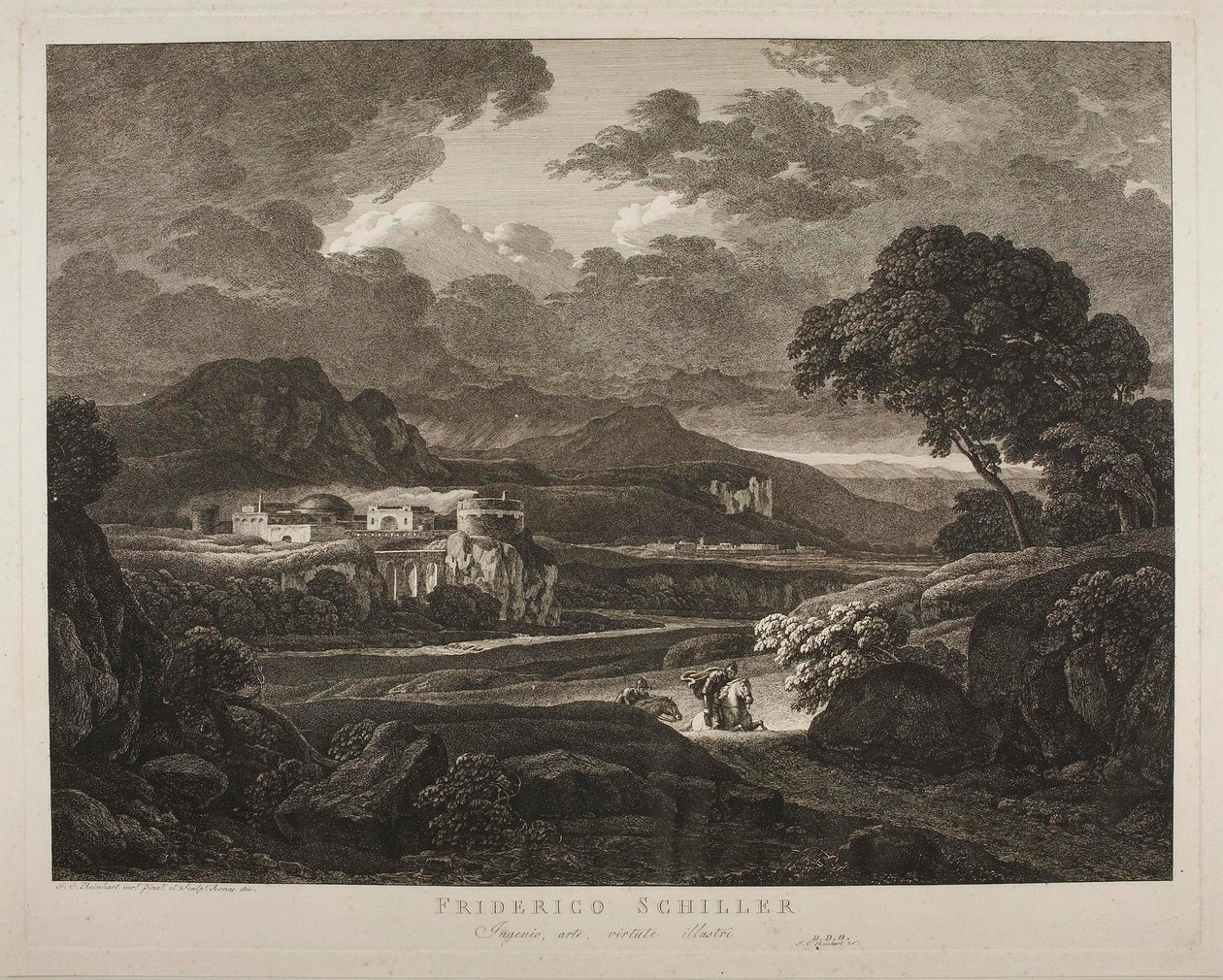 Paesaggio in tempo di tempesta da Johann Christian Reinhart