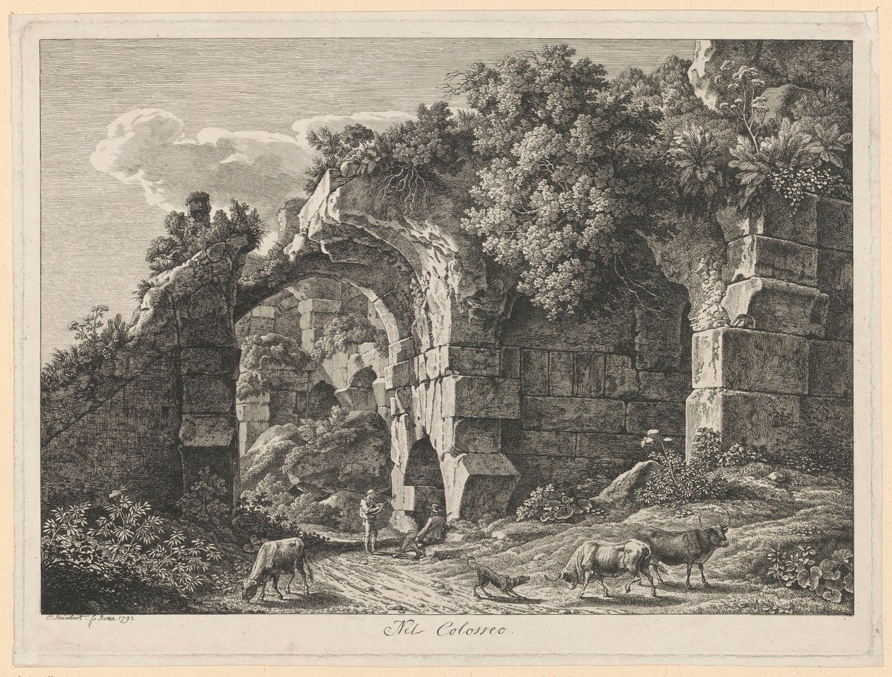 Paesaggio - Nel Colosseo da Johann Christian Reinhart