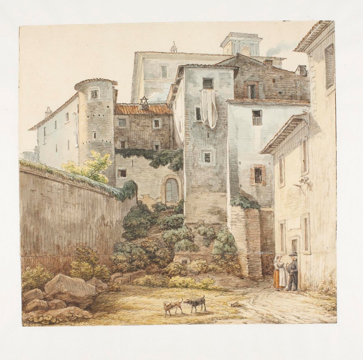 Scena dal Monte Rotonda presso la Campagna romana da Johann Christian Reinhart