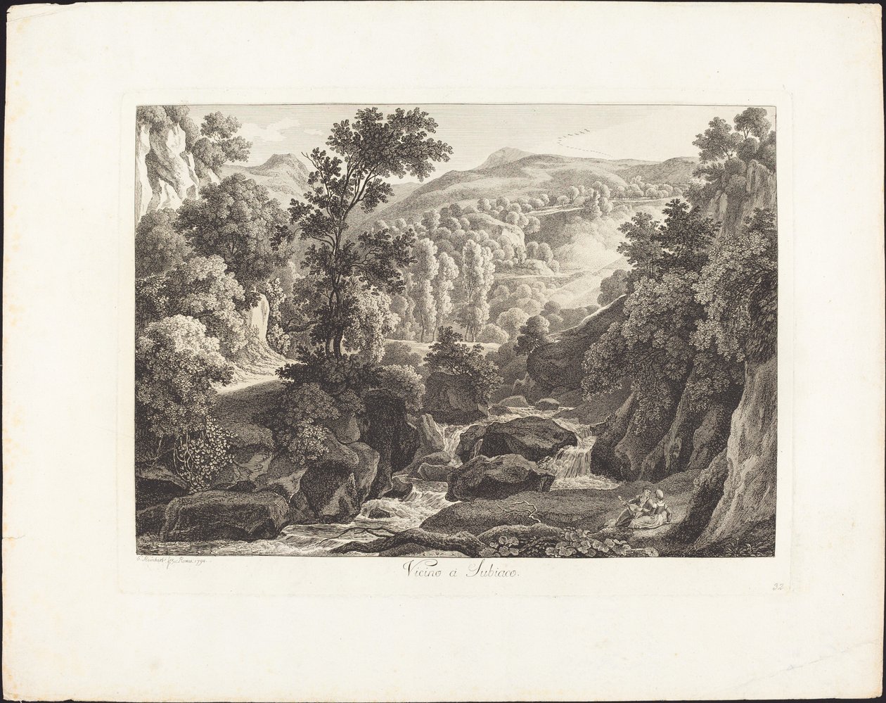 Vicino a Subiaco da Johann Christian Reinhart