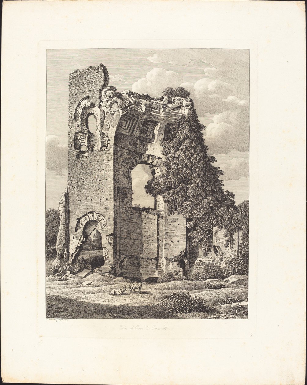 Vicino al Circo di Caracalla da Johann Christian Reinhart