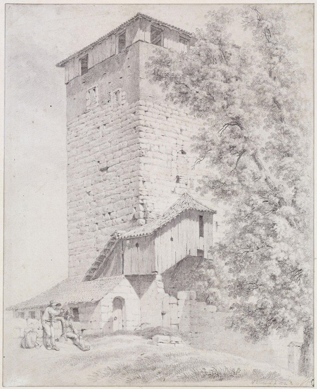 La torre pentagonale a Norimberga da Johann Christoph Erhard