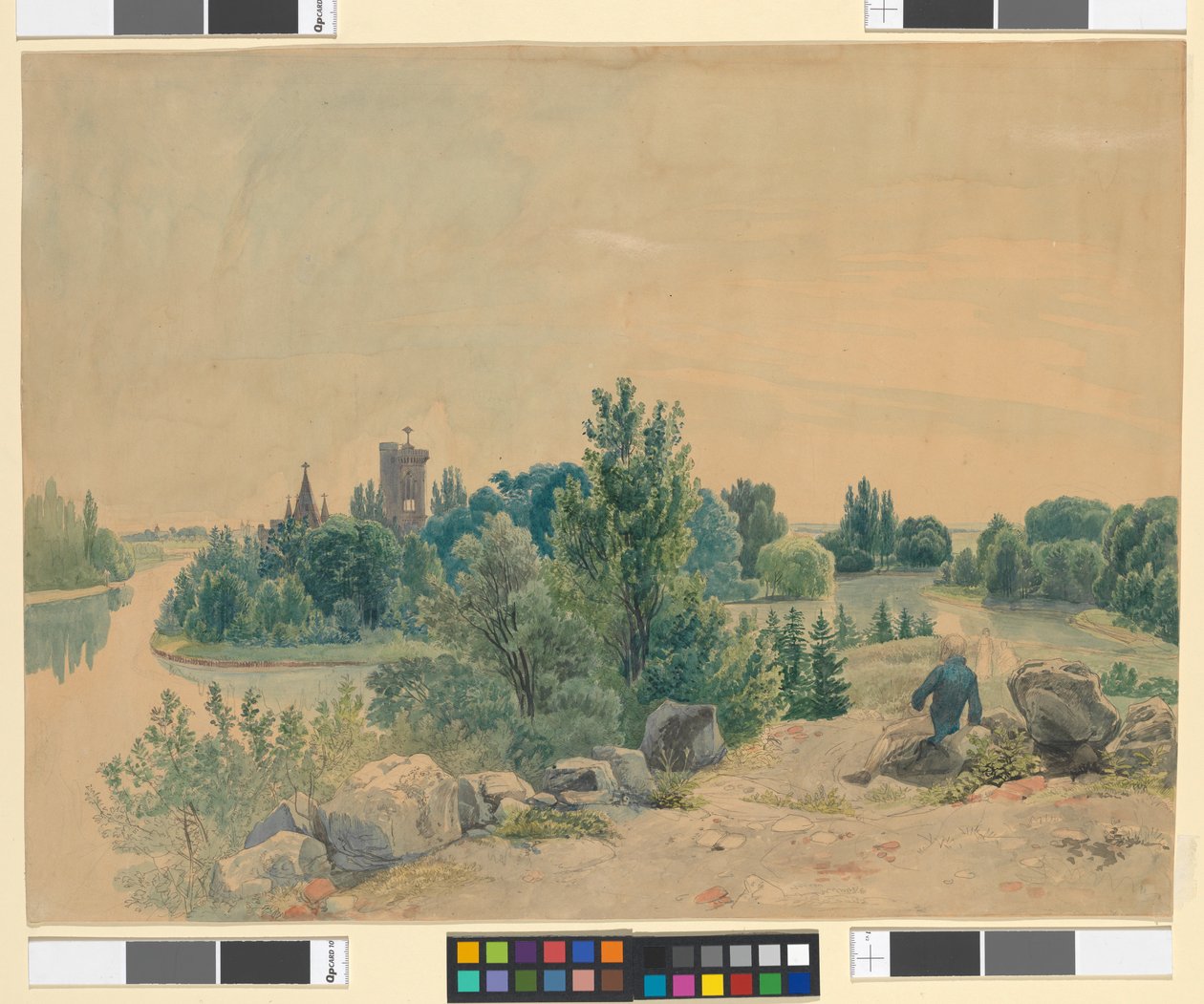 Il castello di Franzensburg a Laxenburg da Johann Christoph Erhard