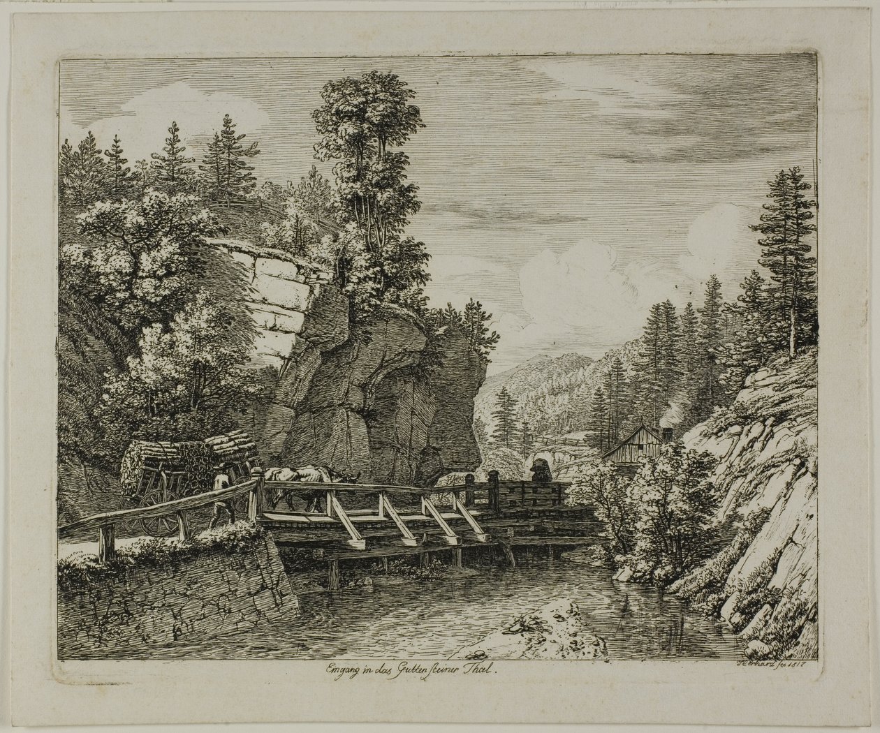 Ingresso alla Valle di Guttensteiner da Johann Christoph Erhard