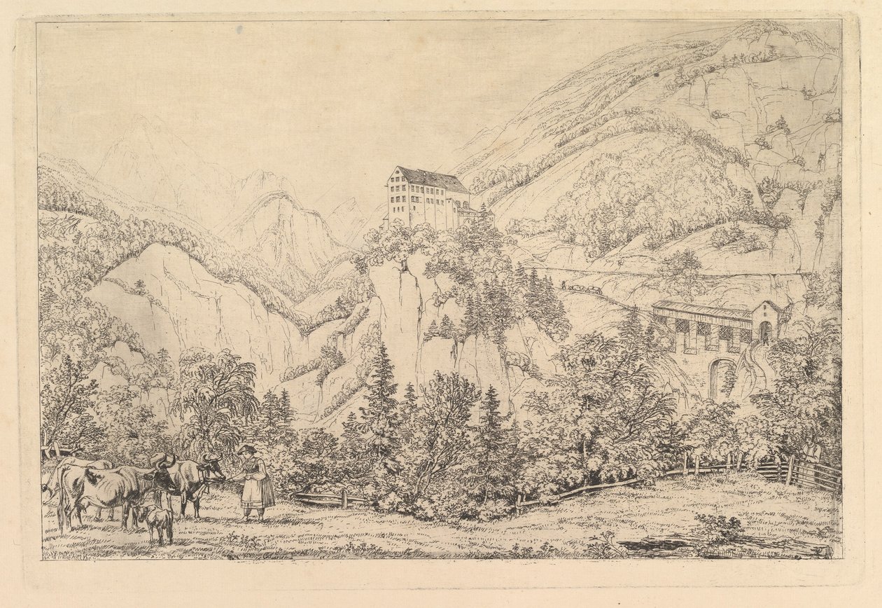 St. Georgsberg presso Schweiz in Tirolo, da Klein da Johann Christoph Erhard