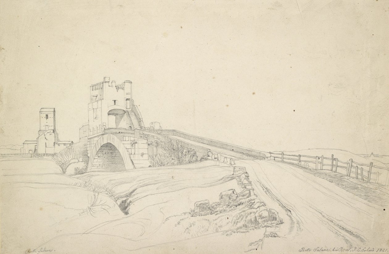 Il Ponte Salario vicino a Roma da Johann Christoph Erhard