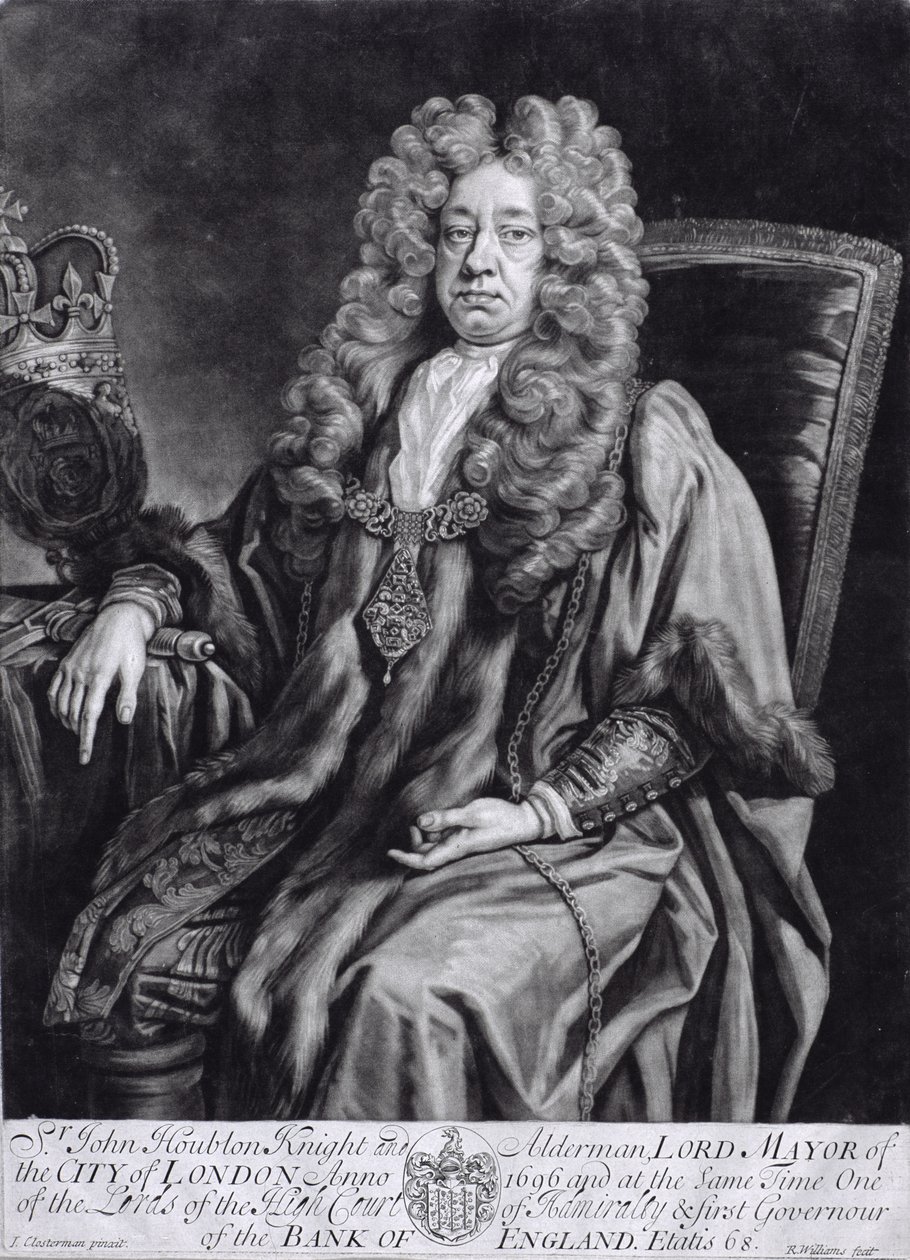 Sir John Houblon (1632-1711) inciso da R. Williams da Johann Closterman
