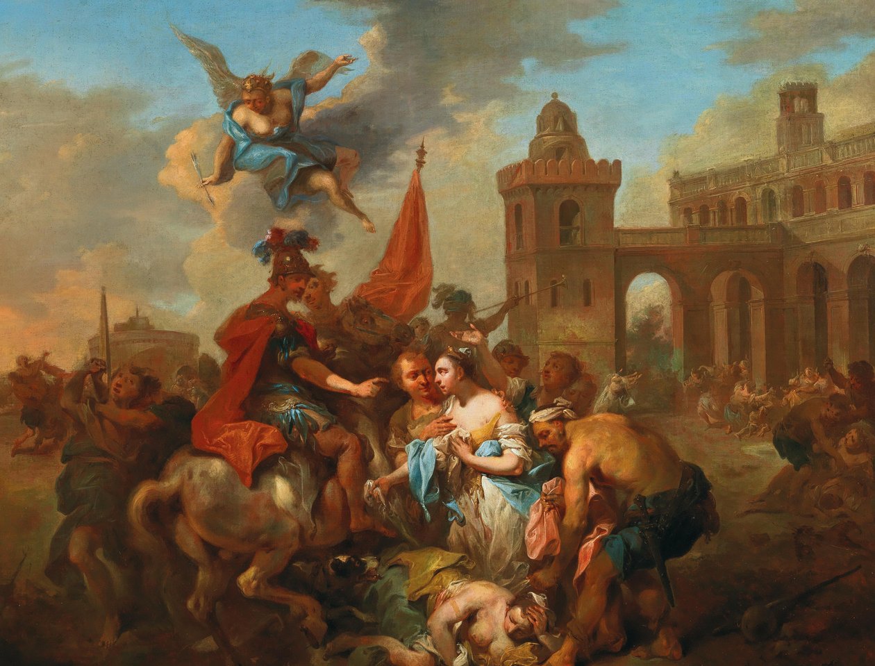 Romolo e Ersilia, ca 1764-1765 da Johann Conrad Seekatz