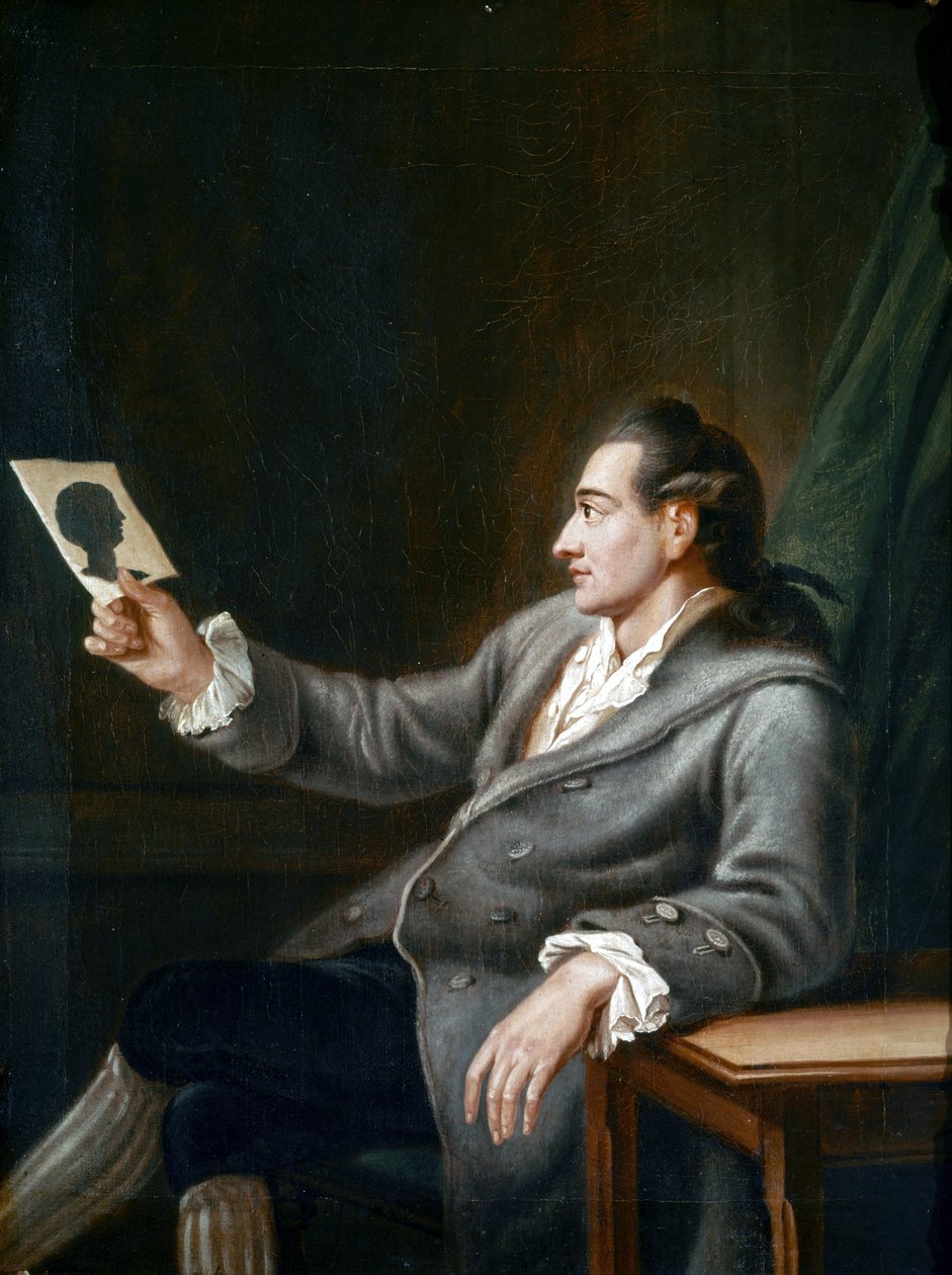 Ritratto di Goethe in silhouette | Stampa d'arte