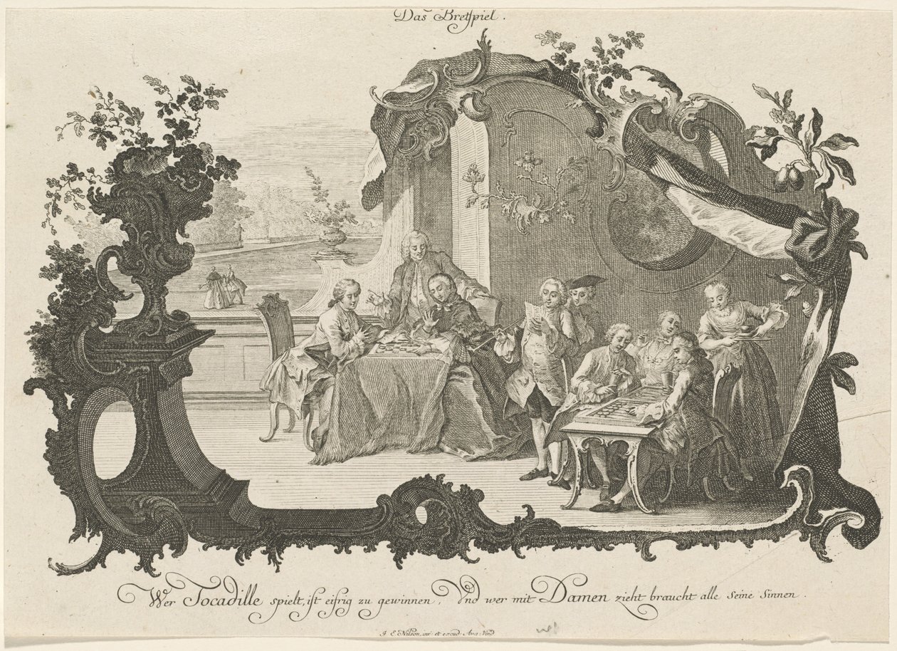 Il Gioco da Tavolo da Johann Esaias Nilson