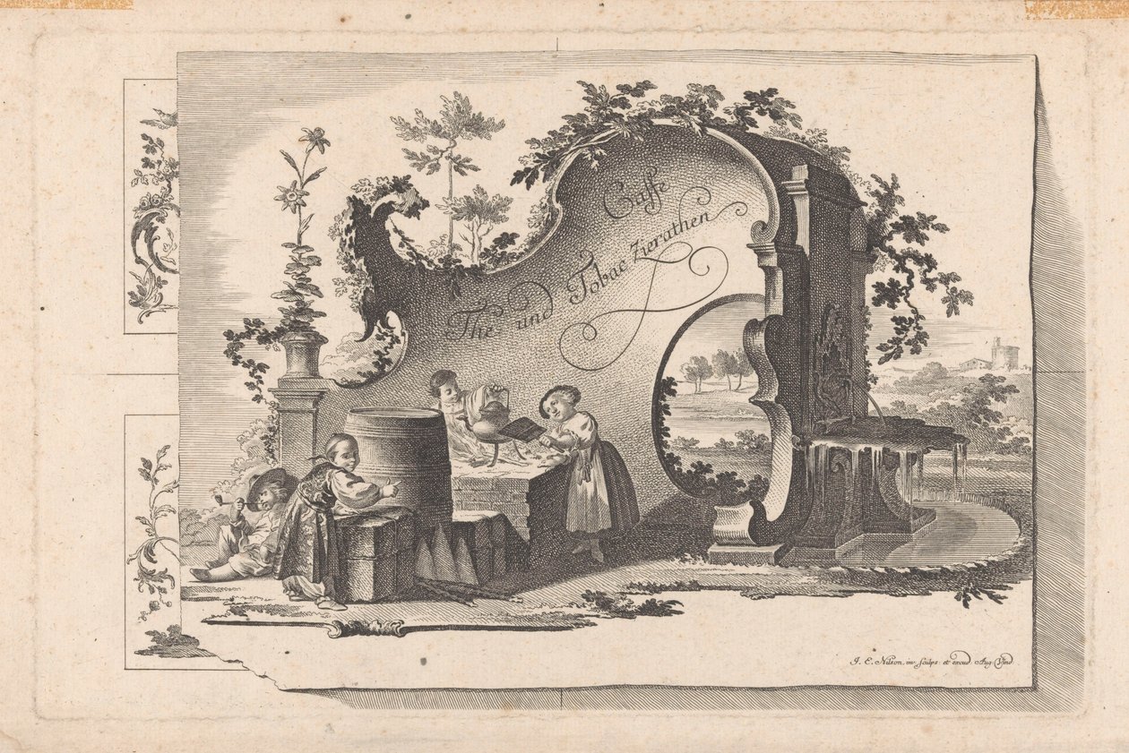 Casa del caffè e del tè da Johann Esaias Nilson