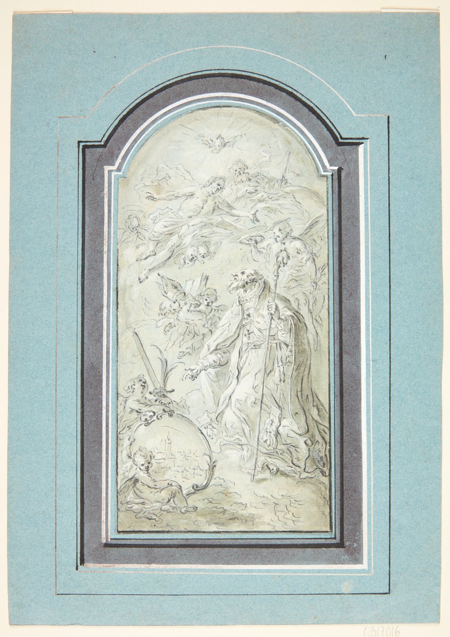 Danimarca: vescovo inginocchiato elevato alla santità da Johann Evangelist Holzer