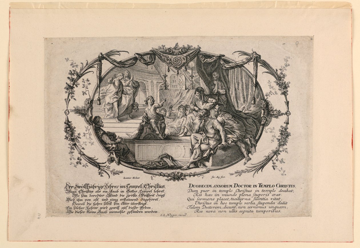 Duodecim Annorum Doctor in Templo Christus da Johann Evangelist Holzer