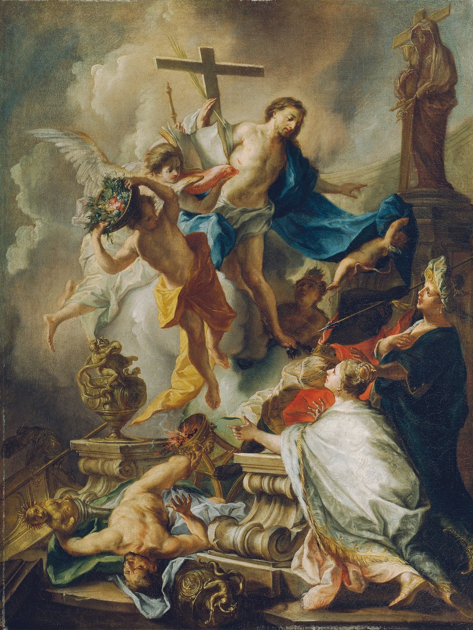 Vittoria del cristianesimo sul paganesimo da Johann Evangelist Holzer