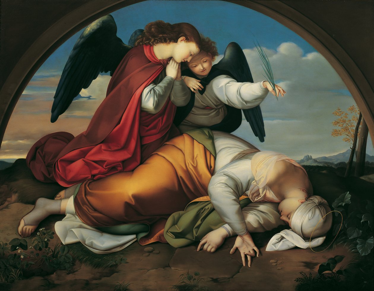 La santa Cecilia morta (versione viennese) da Johann Evangelist Scheffer von Leonhardshoff
