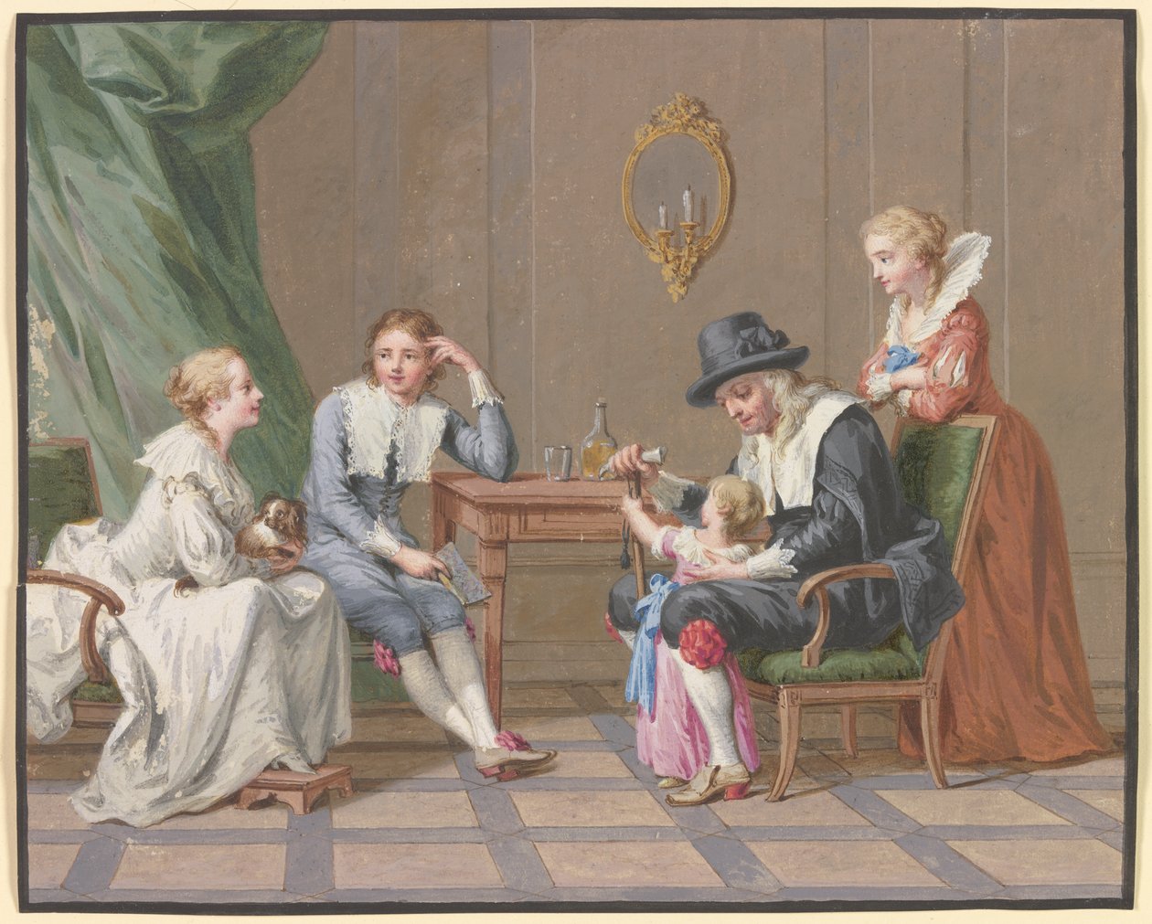 Scena familiare da Johann Friedrich August Tischbein