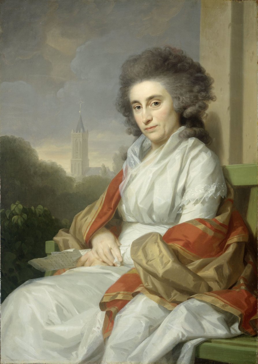 Ritratto di Cornelia Rijdenius, moglie di Johannes Lublink II da Johann Friedrich August Tischbein