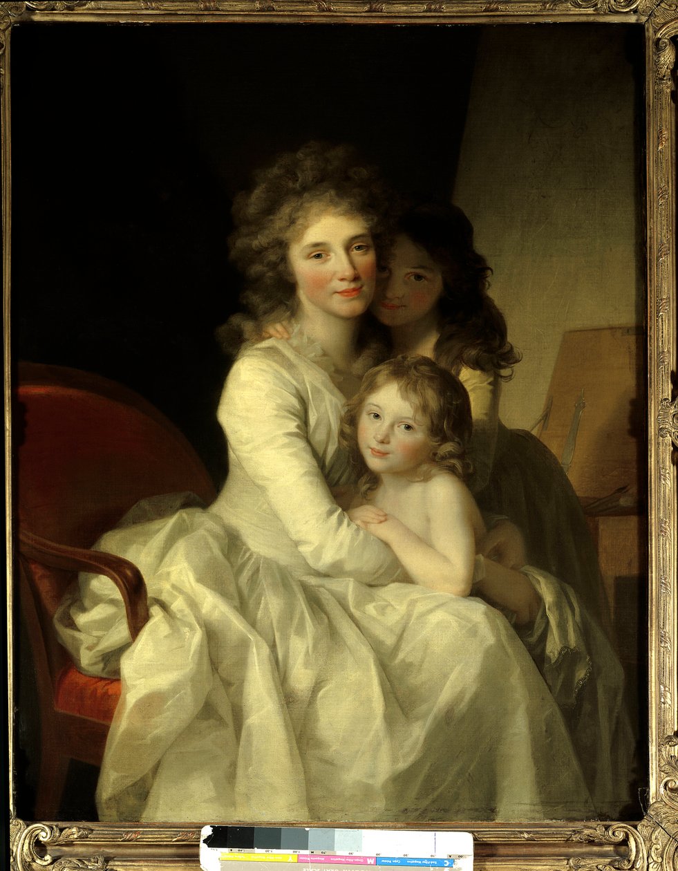 Sophie Muller e le sue due figlie da Johann Friedrich August Tischbein