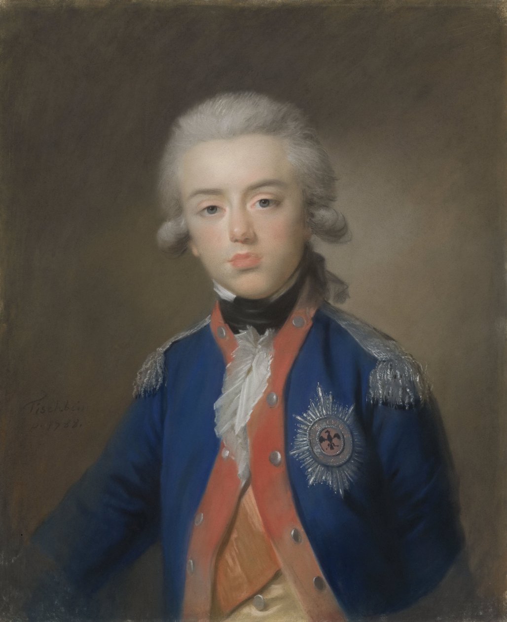 Willem George Frederik (Frederik; 1774-99), principe di Orange-Nassau. Figlio del principe Willem V da Johann Friedrich August Tischbein