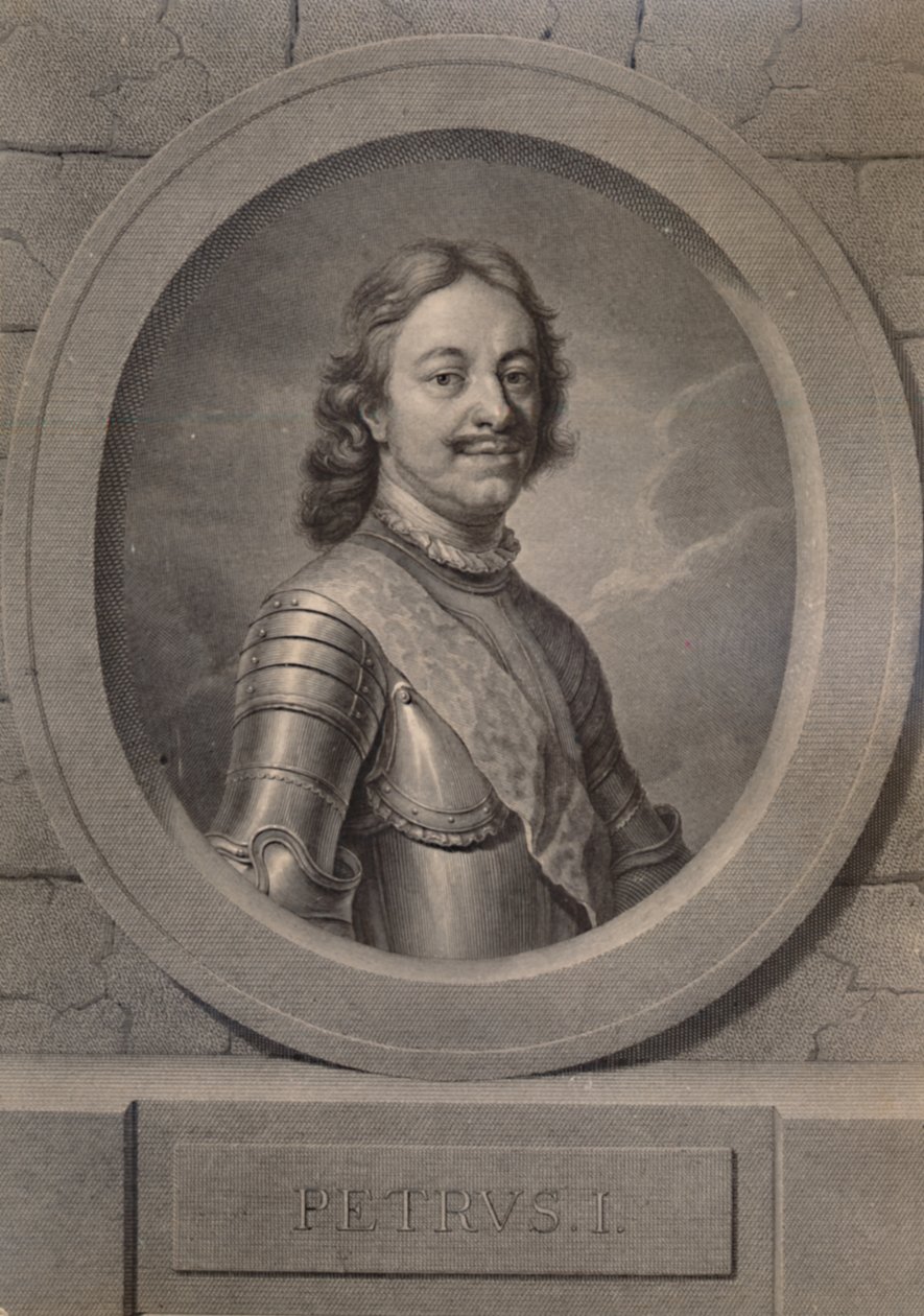 Pietro il Grande, Zar di Russia da Johann Friedrich Bause