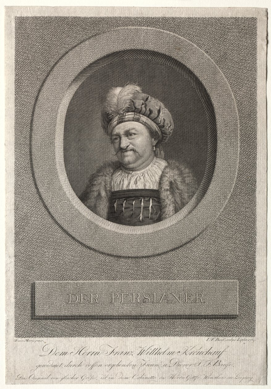 Il Persiano - Ritratto di Franz Wilhelm Kreuchauf da Johann Friedrich Bause