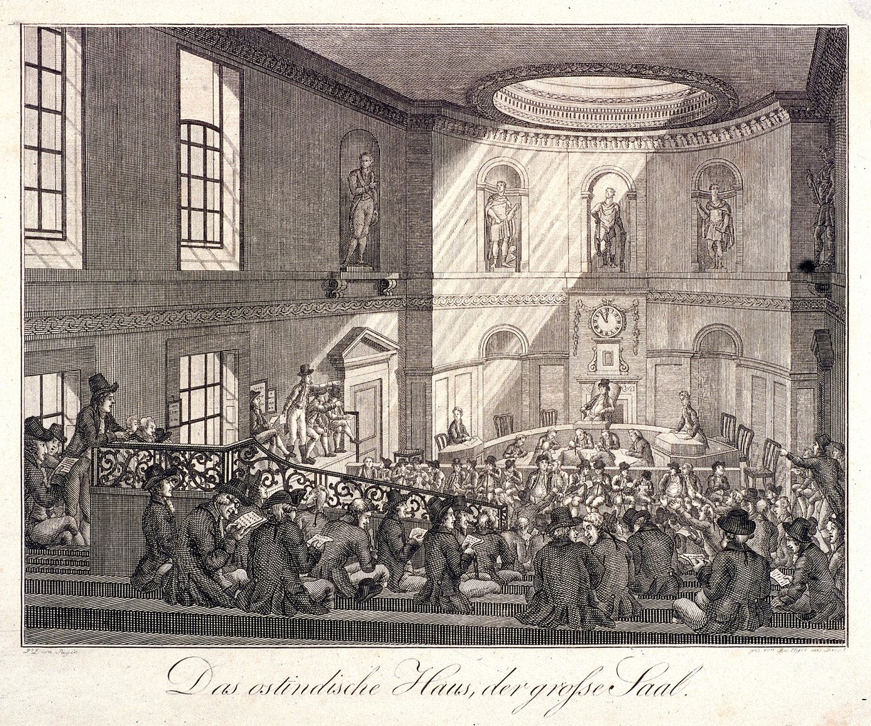 East India House, Londra da Johann Friedrich Boettger