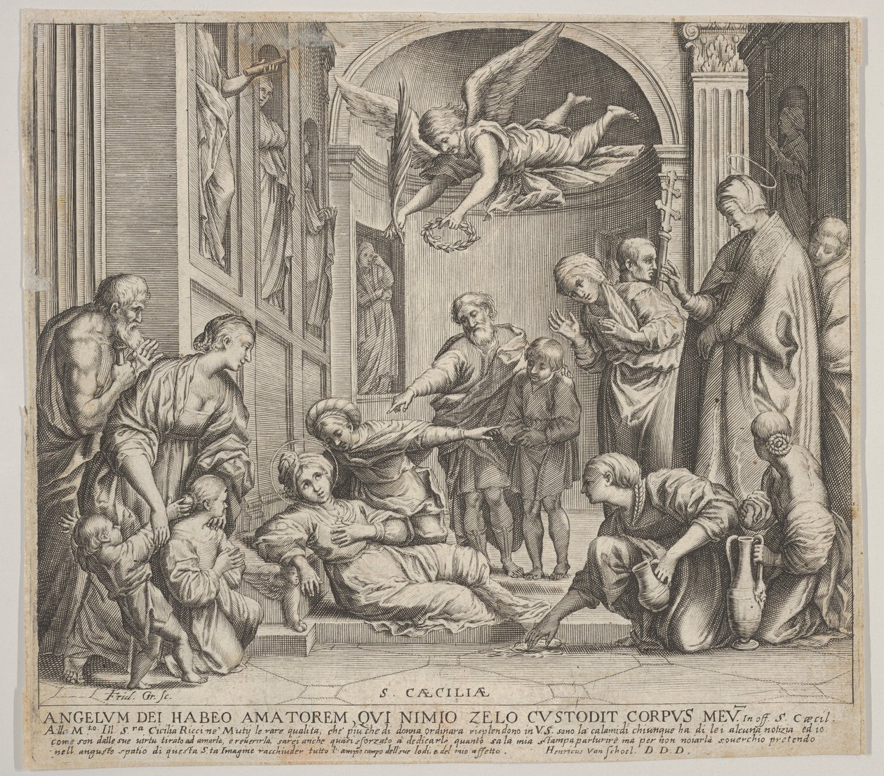 La morte di Santa Cecilia da Johann Friedrich Greuter