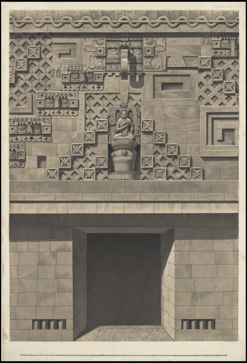 Una collezione di opere originali di Waldeck del Mesoamerica, Scatola 17 di 22 da Johann Friedrich Maximilian von Waldeck