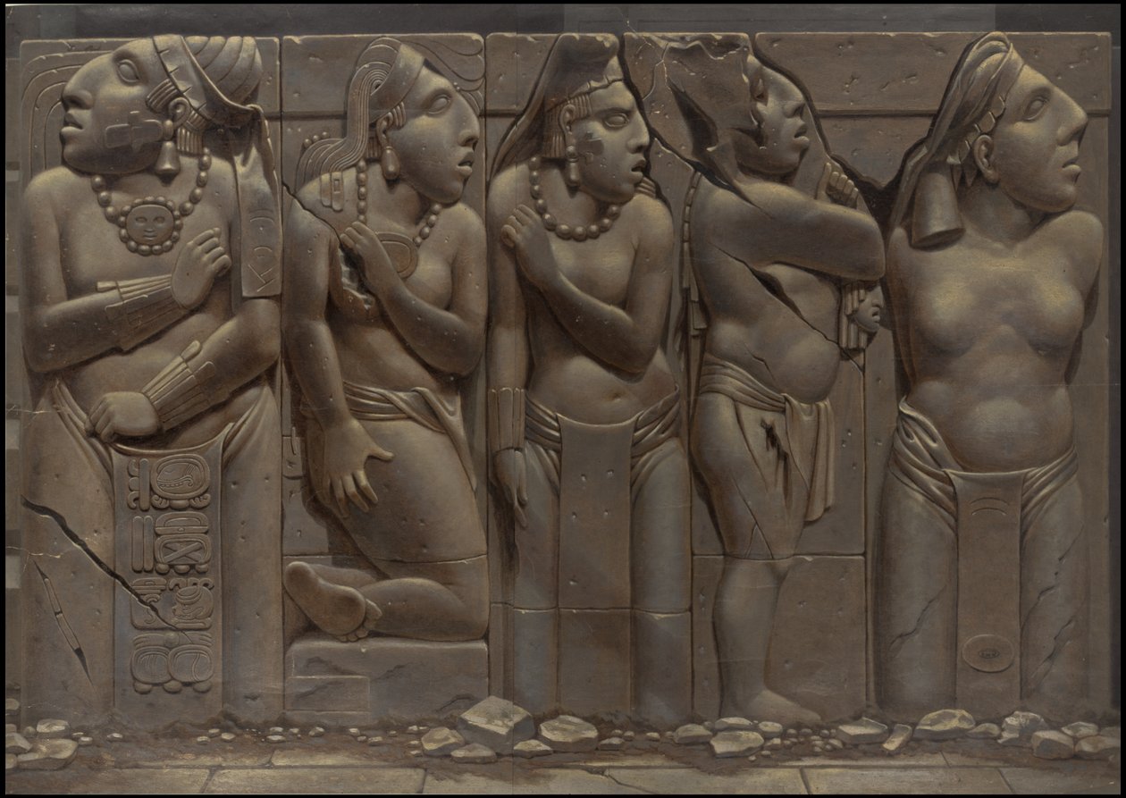 Una collezione delle opere originali di Waldeck del Mesoamerica, Scatola 19 di 22 da Johann Friedrich Maximilian von Waldeck