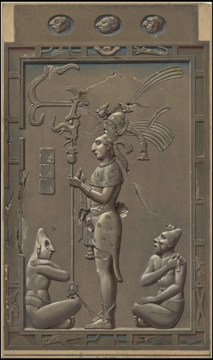 Una collezione delle opere originali di Waldeck del Mesoamerica, Scatola 20 di 22 da Johann Friedrich Maximilian von Waldeck