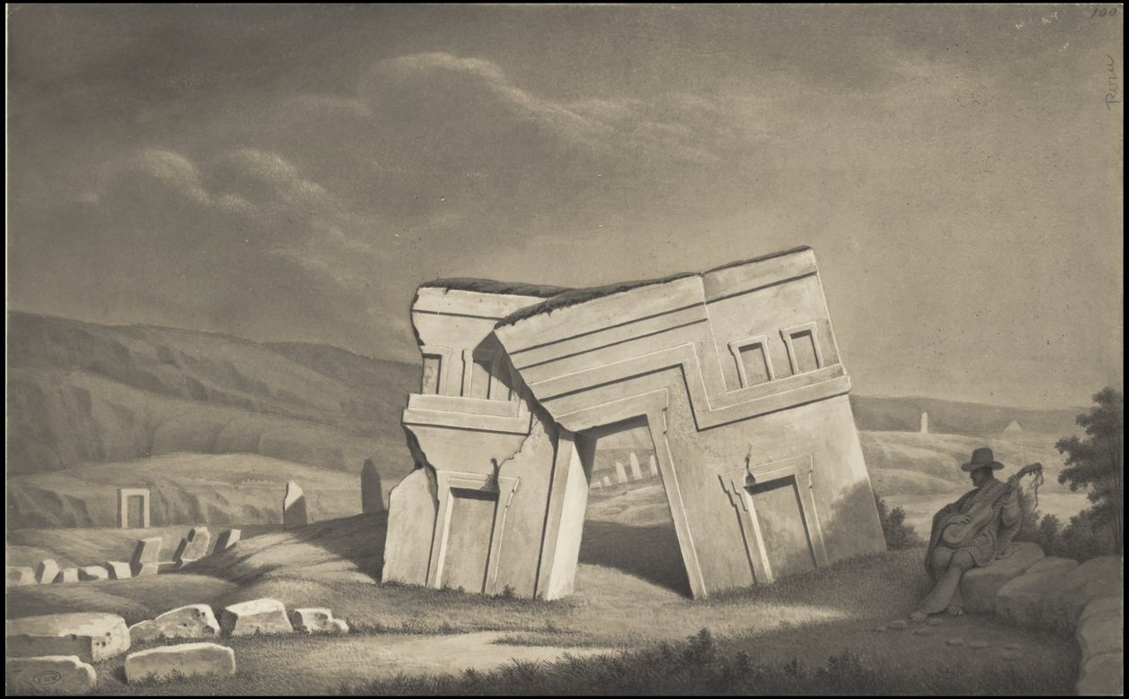 Una collezione delle opere originali di Waldeck del Mesoamerica, Scatola 6 di 22 da Johann Friedrich Maximilian von Waldeck