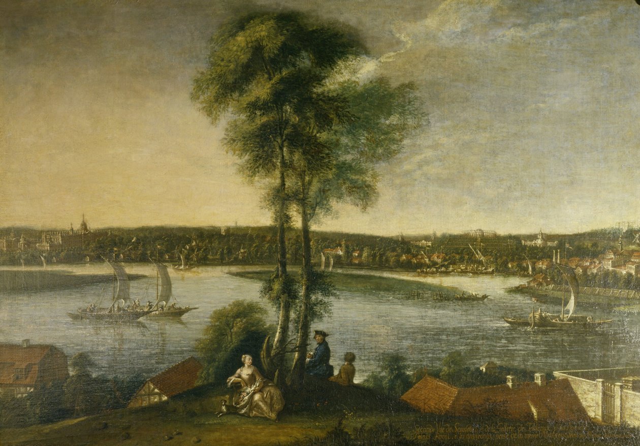 Potsdam, il parco del Palazzo Sanssouci dal Brauhausberg da Johann Friedrich Meyer