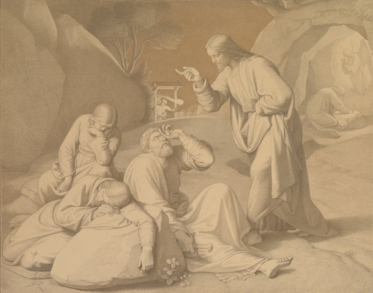 Cristo nel giardino del Getsemani da Johann Friedrich Overbeck