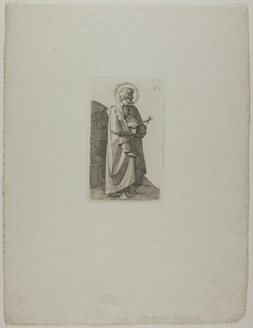 San Filippo Neri con croce e libro da Johann Friedrich Overbeck