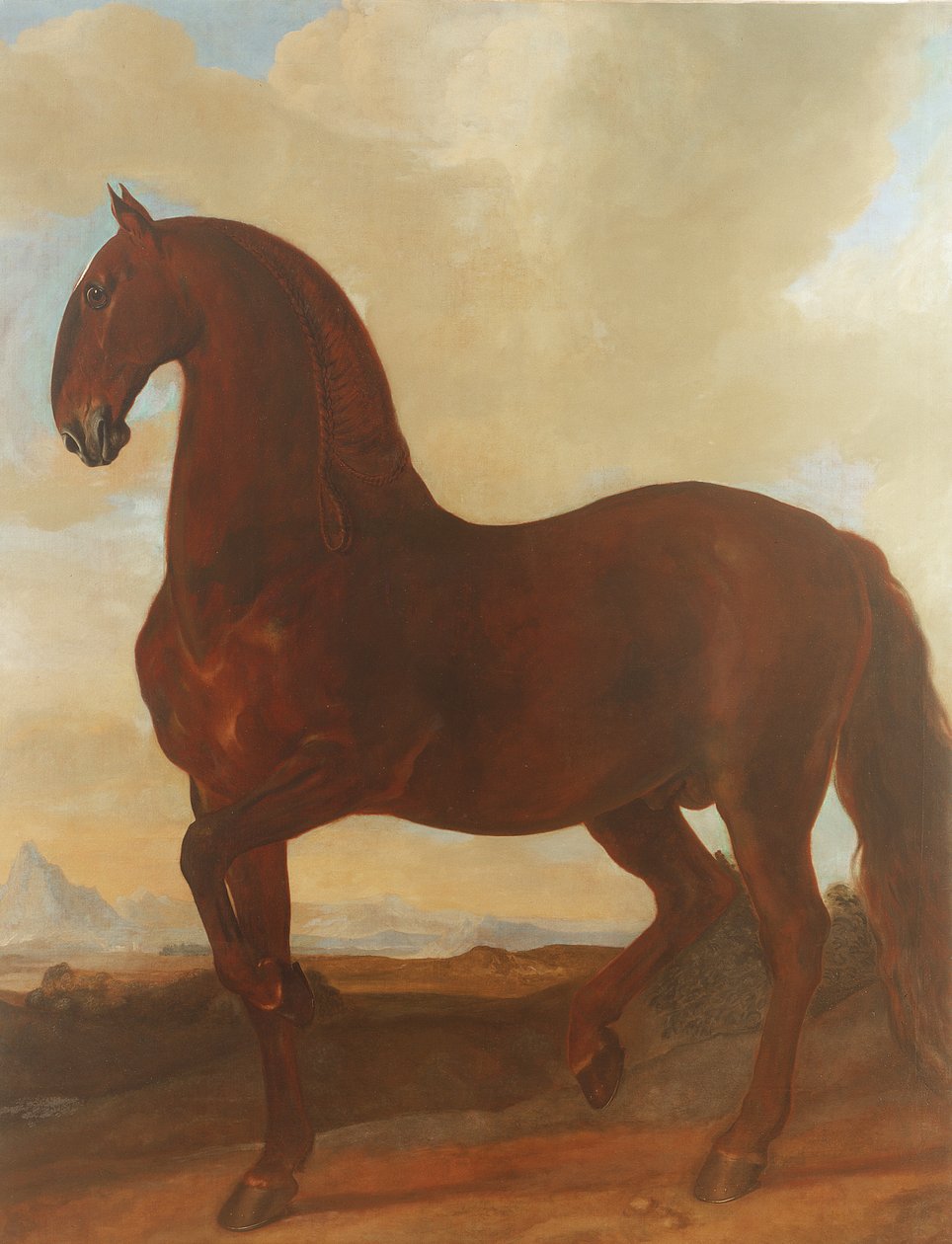 Lo Stallone Baio allo Stud Eisgruber da Johann Georg Hamilton