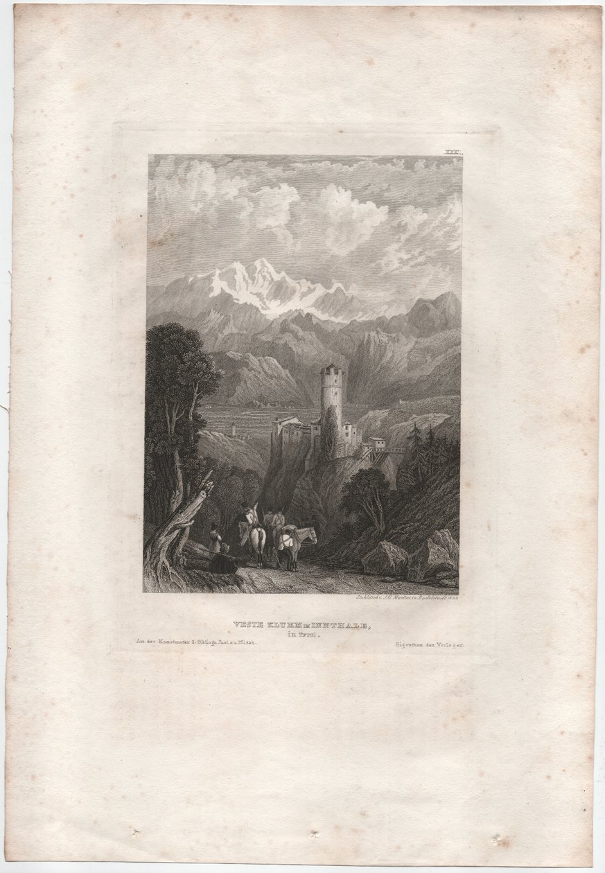 Fortezza Klumm im Innthale da Johann Georg Martini