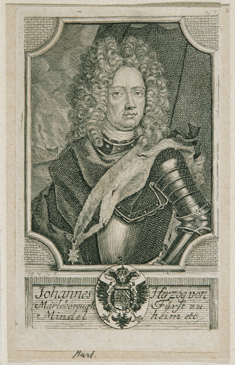 John Churchill Duca di Marlborough da Johann Georg Mentzel