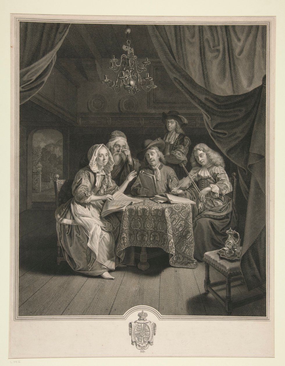 Il concerto di famiglia da Johann Georg Wille