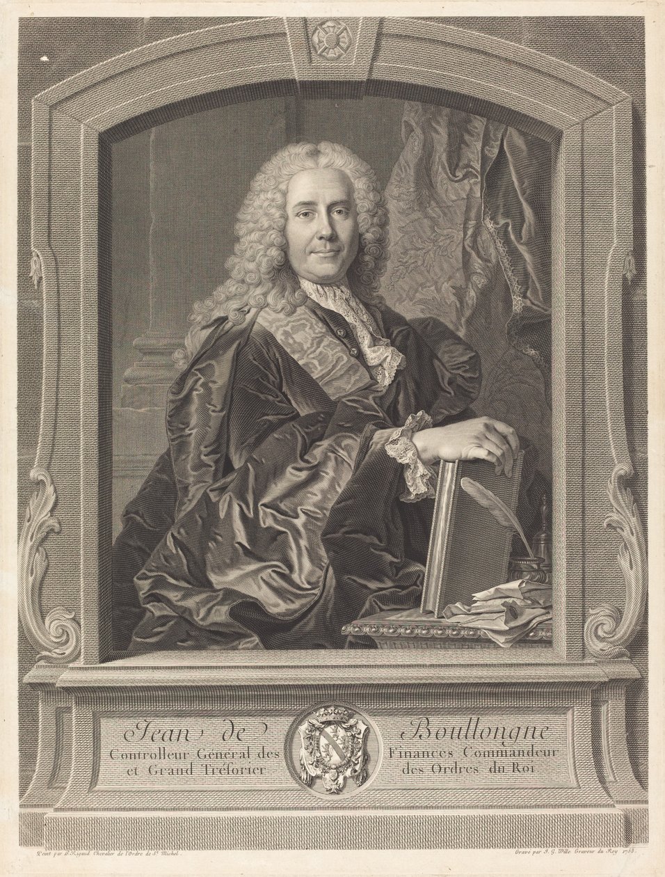 Jean de Boullongne da Johann Georg Wille after Hyacinthe Rigaud