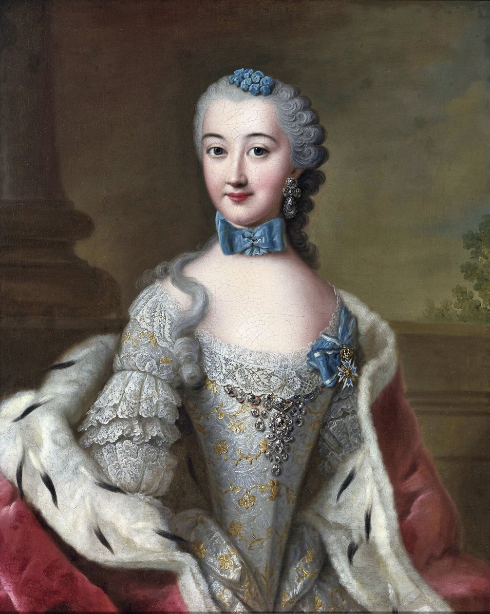 Duchessa Marie Sophie Wilhelmine di Württemberg-Oels da Johann Georg Ziesenis