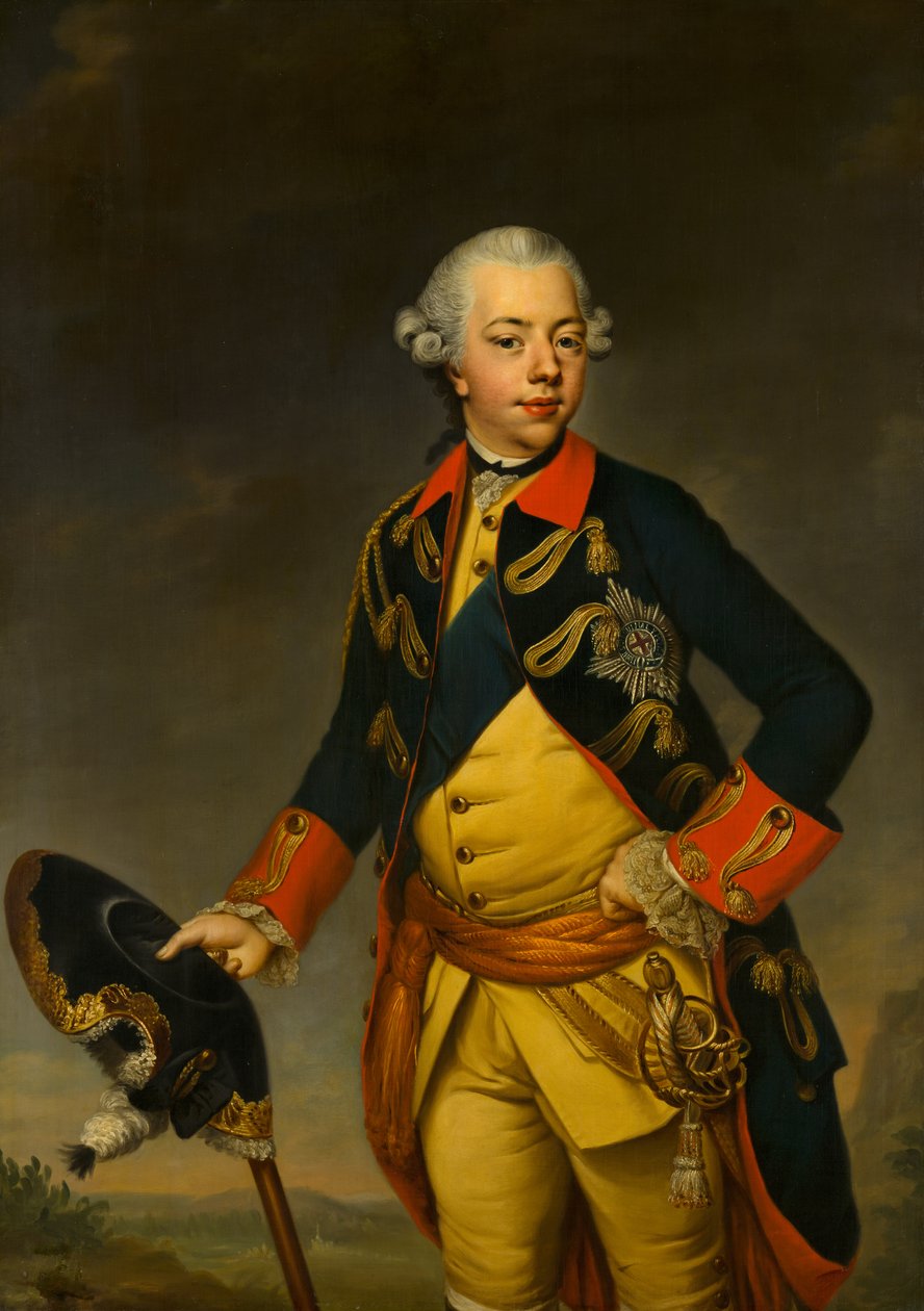 Ritratto di Stadholder Guglielmo V da Johann Georg Ziesenis