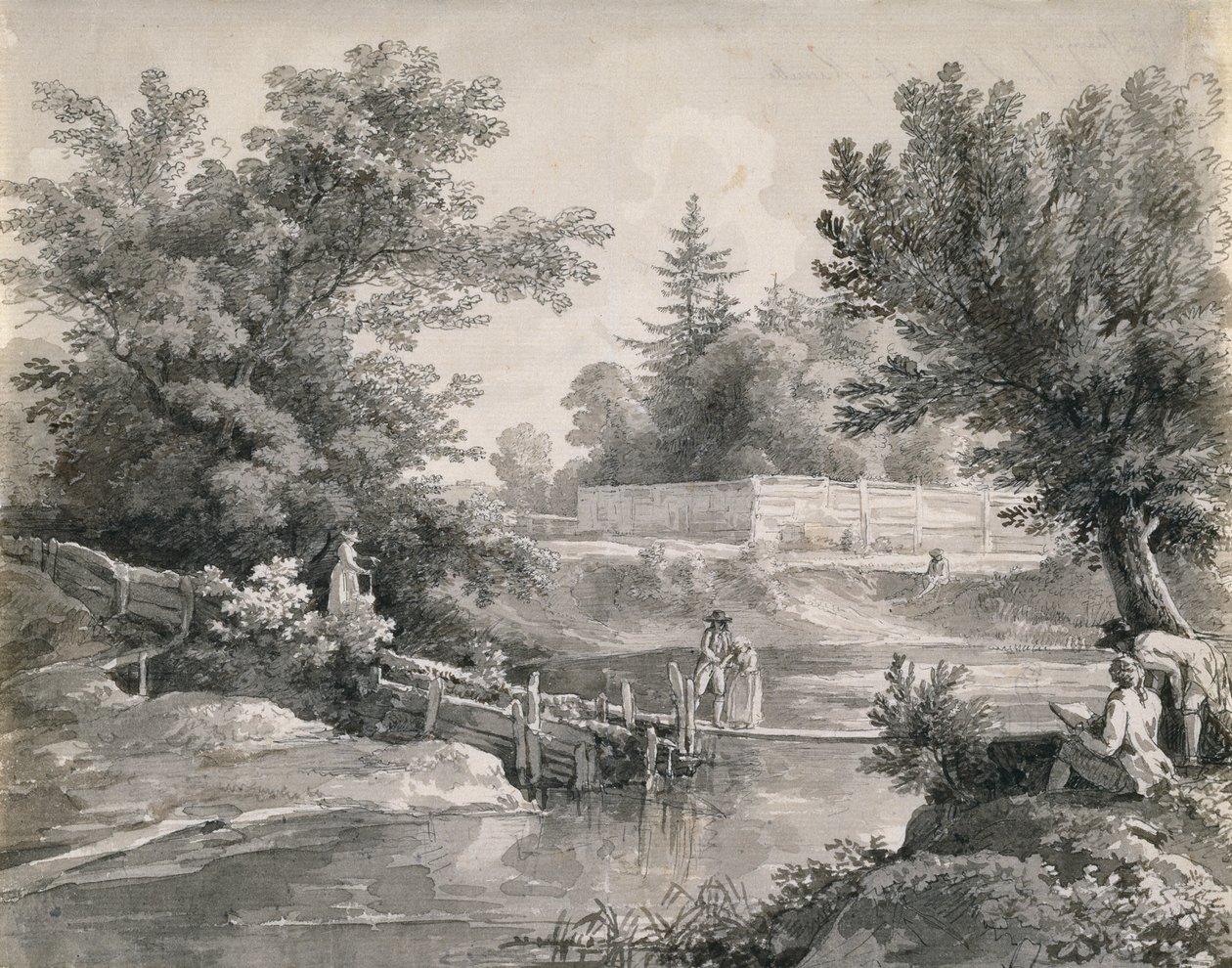 Nel Giardino Inglese da Johann Georg von Dillis
